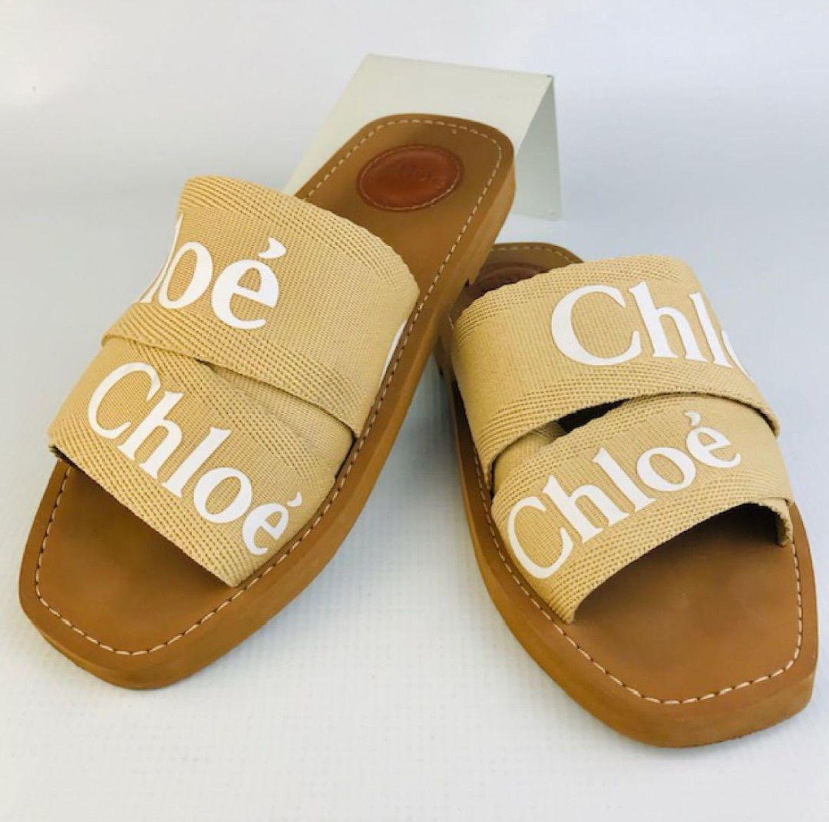 良品☆Chloe・クロエ WOODY レディース キャンバス ロゴストラップ  