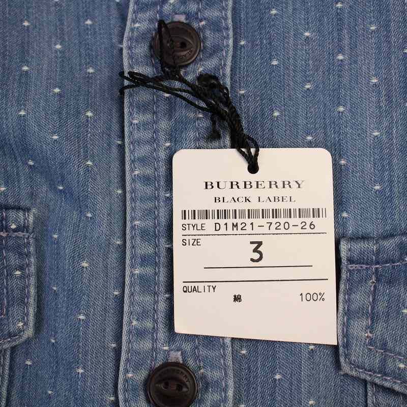 バーバリーブラックレーベル BURBERRY BLACK LABEL デニムシャツ