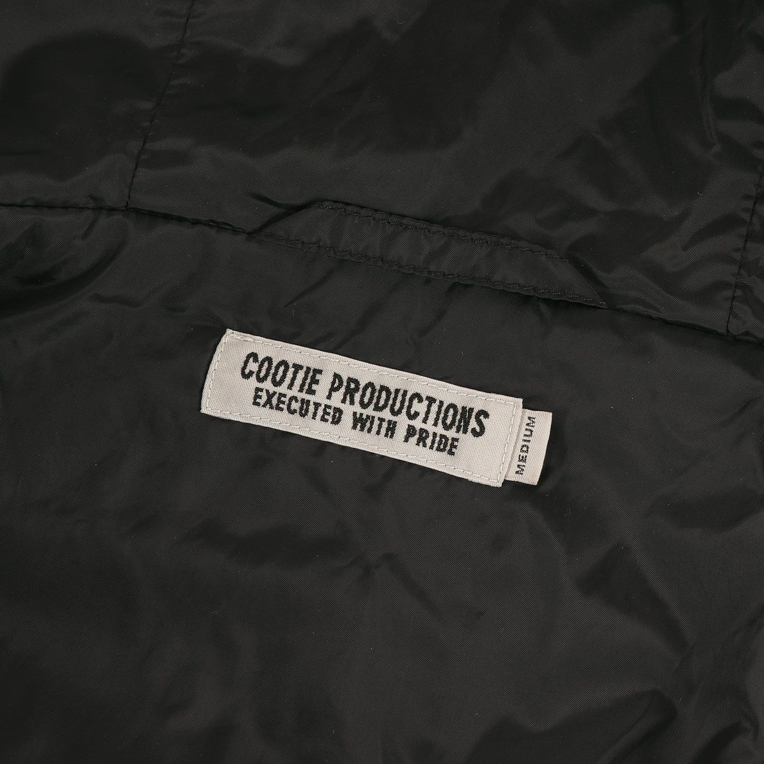 COOTIE クーティー ジャケット サイズ:M 23AW フリースボア アノラック プルオーバー ジャケット Garment Dyed Cotton Boa Anorak Hoodie ブラック 黒 アウター ブルゾン 上着【メンズ】