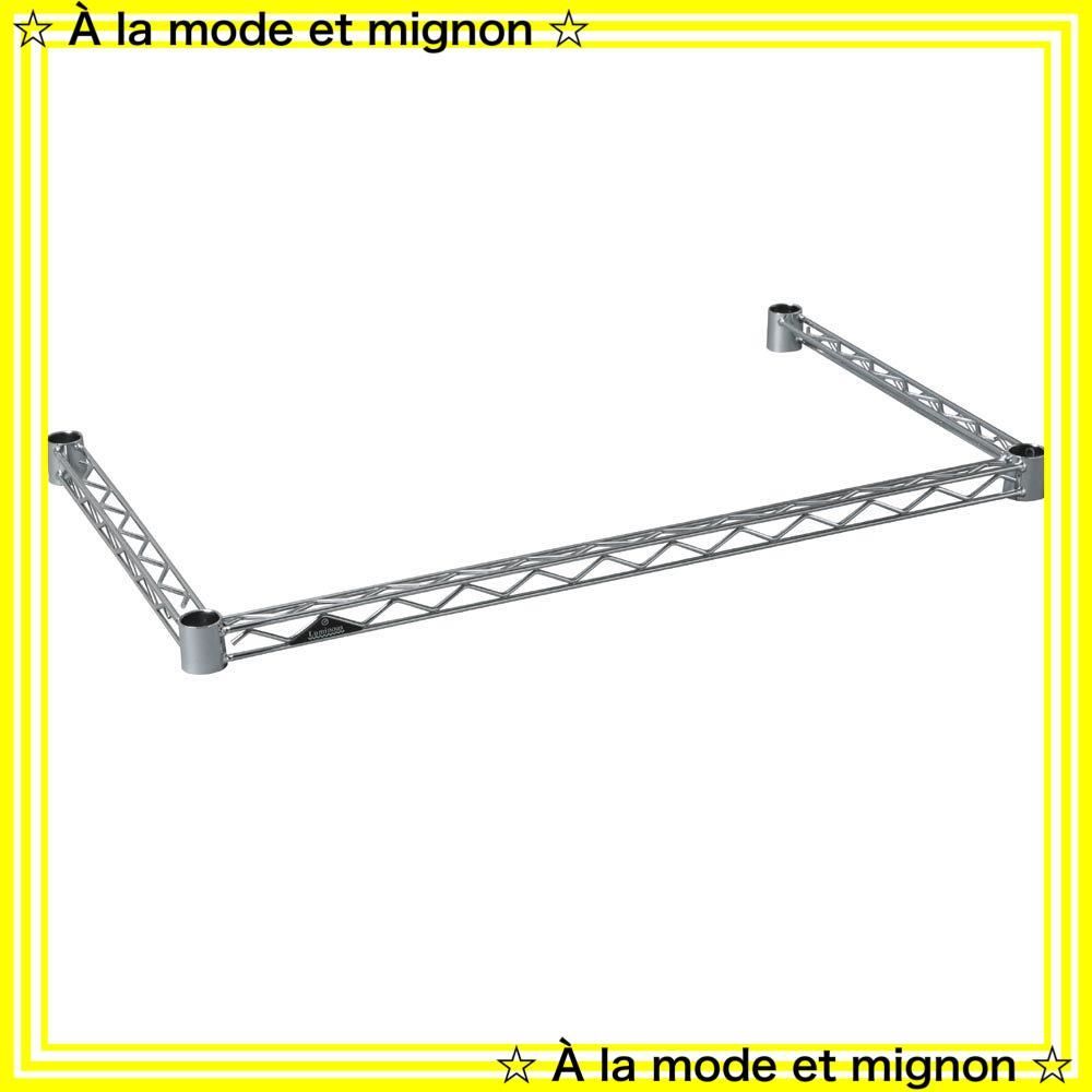 残りわずか】ラック スチールラック 補強パーツ コの字バー ワイヤーバー ルミナス 幅91.5×奥行46cm 25KWB9045 ポール径25mm  スリーブ無し 落下防止柵 引掛け収納 ドウシシャ 追加パーツ 頑丈 グラつき防止 ゴミ箱上ラック 幅90モデル メルカリ