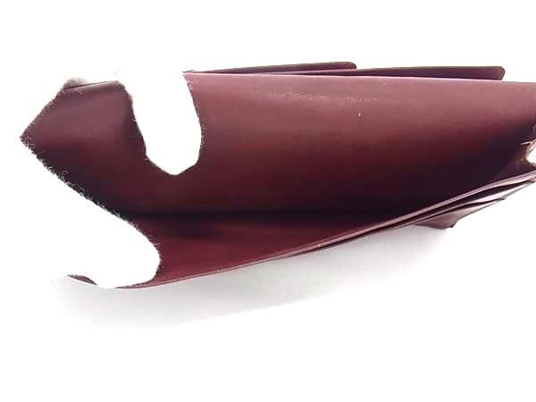 カルティエ 長財布 二つ折り マストライン ボルドー ゴールド金具 未 