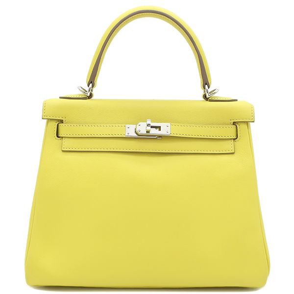 エルメス HERMES 2WAYバッグ ケリー25 内縫い スイフト ライム  
