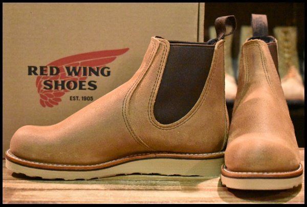 7.5D 24年 レッドウィング 3192 クラシック チェルシー サイドゴア ミュールスキナー ラフアウト ブーツ redwing HOPESMORE GP127