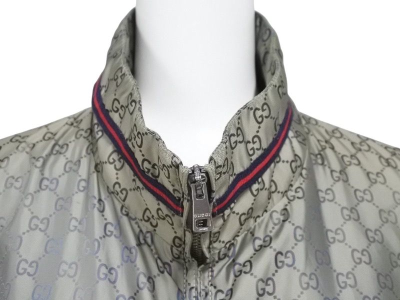 GUCCI グッチ シェリーライン GG柄 ナイロン ジップアップ