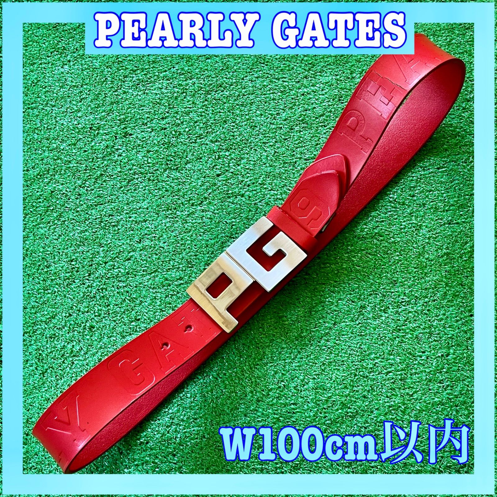 PEARLY GATES - PEARLY GATES PGバックル型押しロゴベルト PEARLY GATES PGバックル型押しロゴベルト
