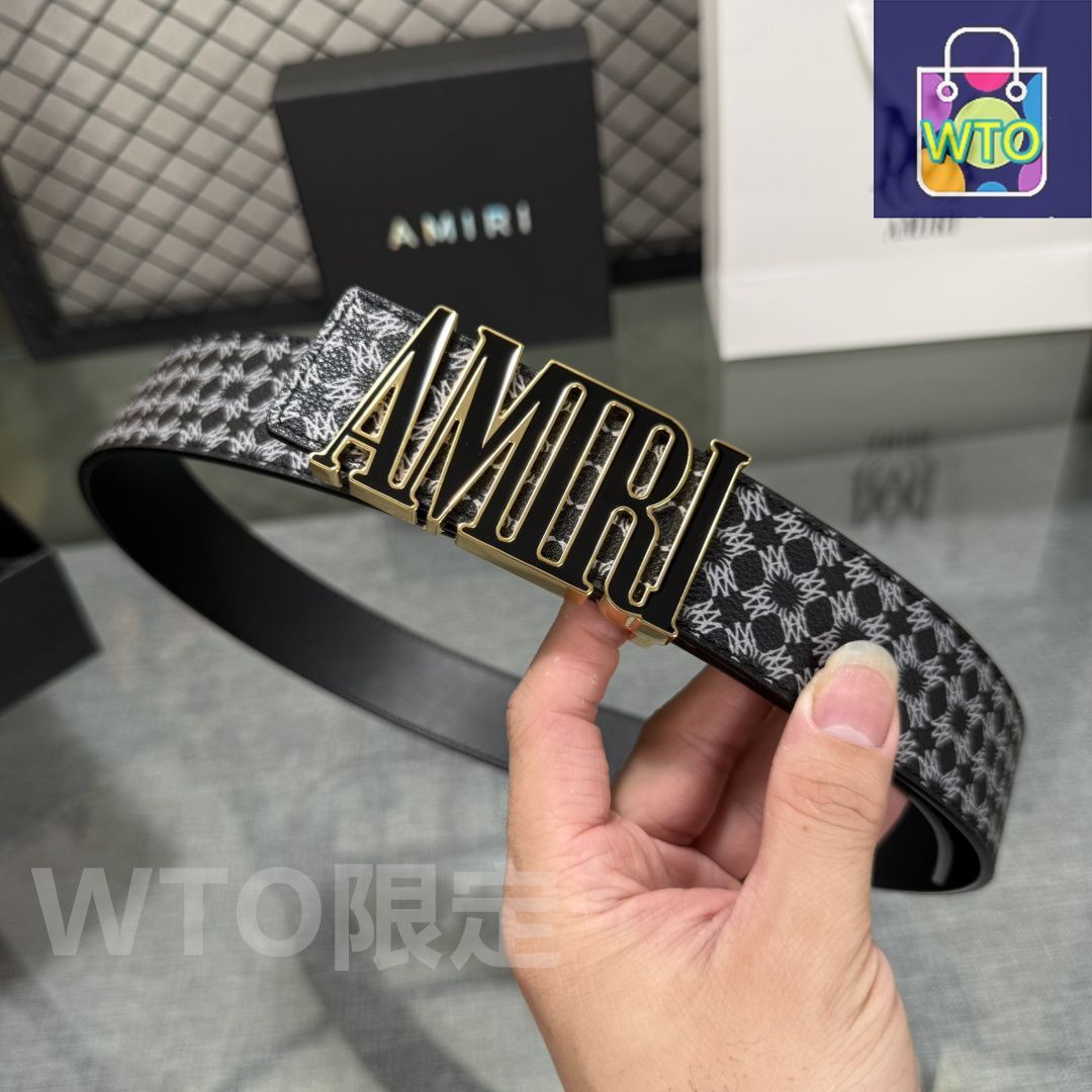 AMIRIレザーベルト Amiri - 3スター・レザー・ベルト をオンライン購入 | Saks