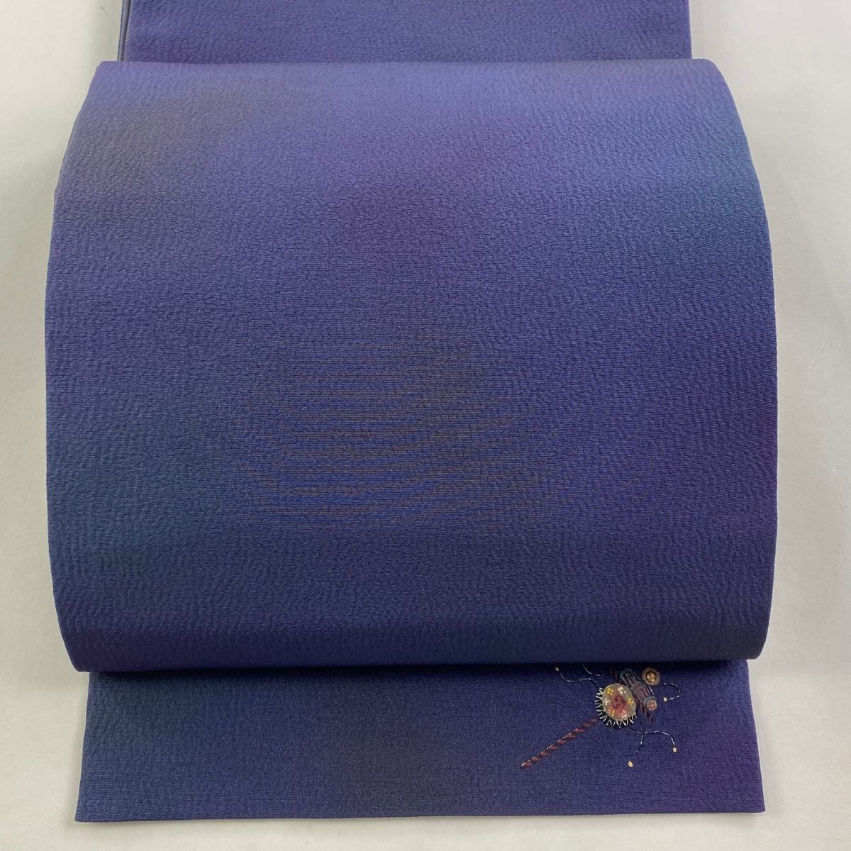 袋帯 秀品 やまと ぼかし柄 青紫 全通 正絹