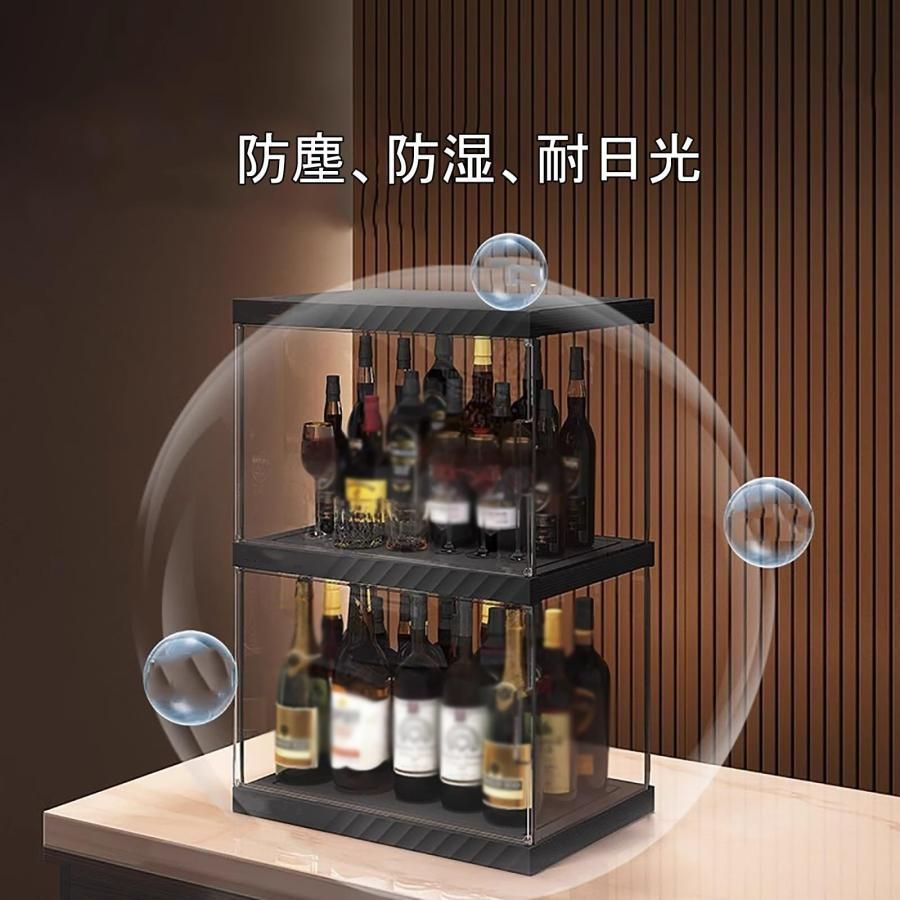 Amazon｜WXXSHGDW 小型 ウイスキー 棚 酒棚 ディスプレイ 酒 棚