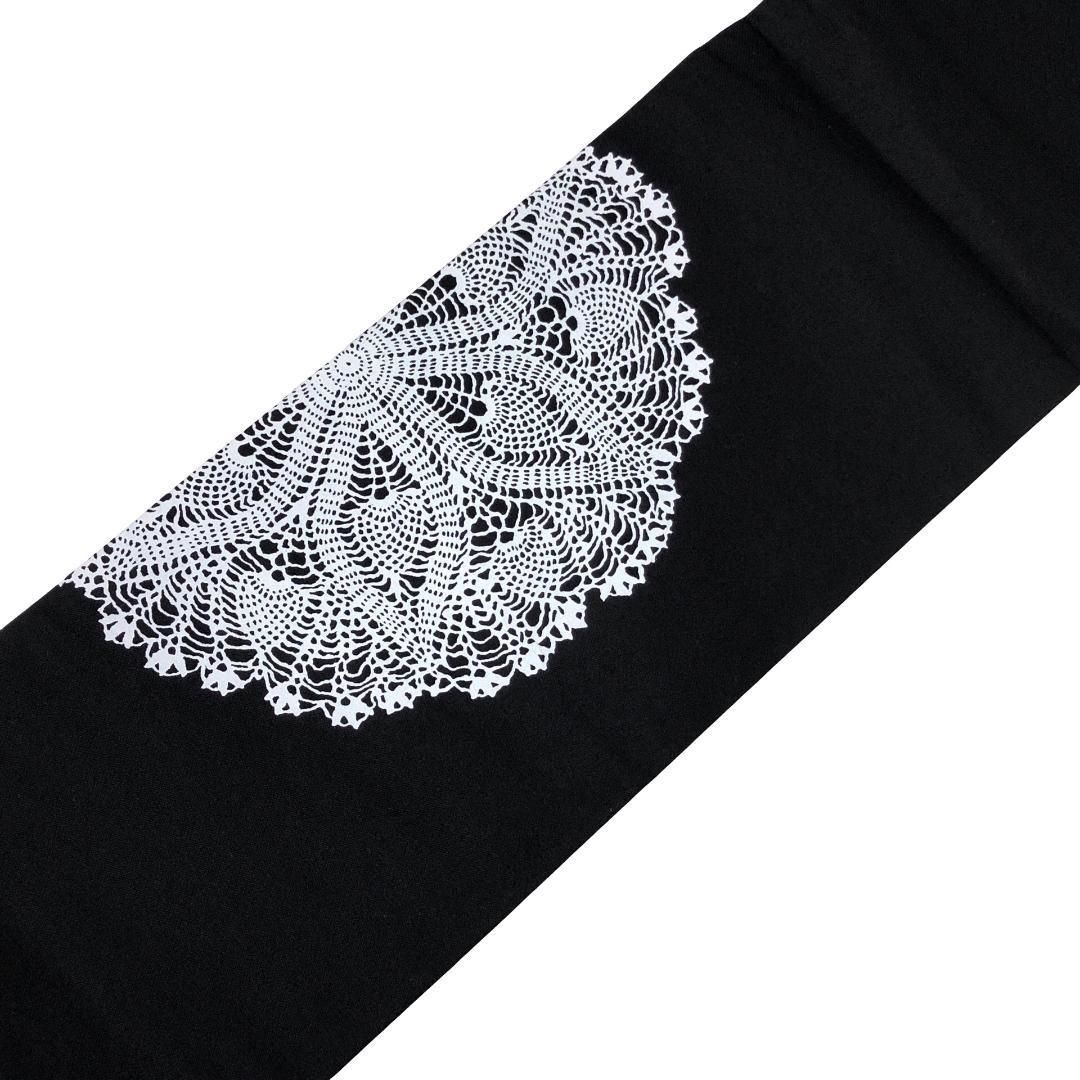 名古屋帯 美しい華柄模様 染柄 黒色 O-5367 名古屋帯 美しい華柄模様 染柄 黒色 O-5367 - メルカリ