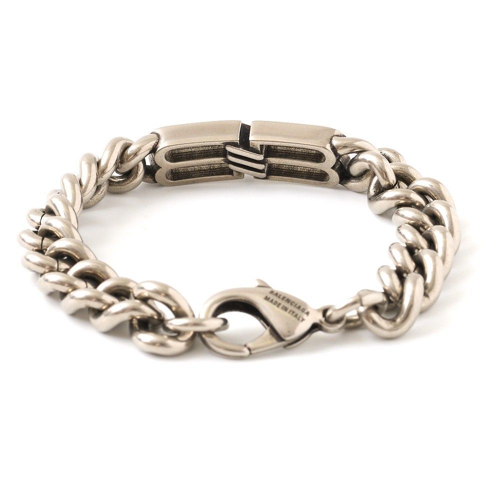 BALENCIAGA Bバングル B Chain スリムブレスレット で シルバー | Balenciaga JP