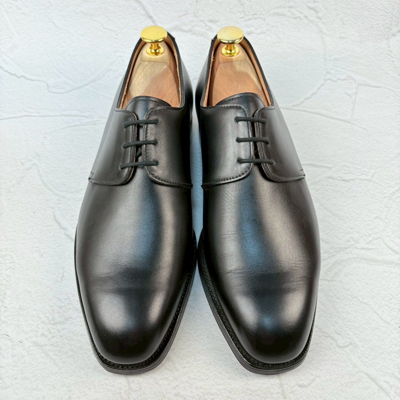 Crockett-Jones クロケットアンドジョーンズ GOODWOOD グッドウッド プレーン 外羽根 黒 ブラック UK6E 24.5 スクエア ヒドゥンチャネル ハンドグレード W3212