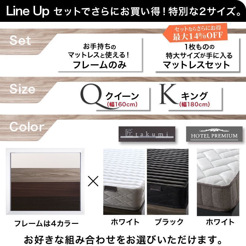 キング＆クイーン フレームのみ