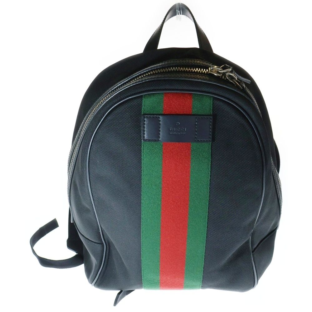 GUCCI (グッチ) シェリーライン レザーパッチ付き バックパック