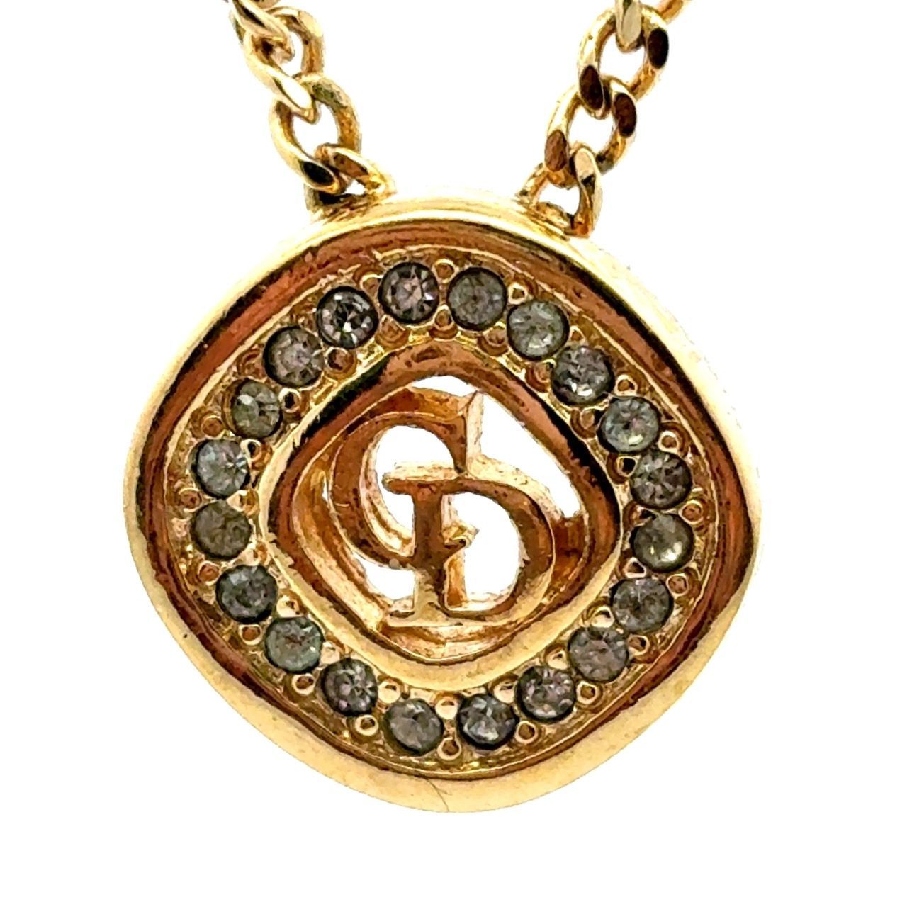 CD ネックレス クリスチャンディオール Christian Dior CDロゴ 4P ライン