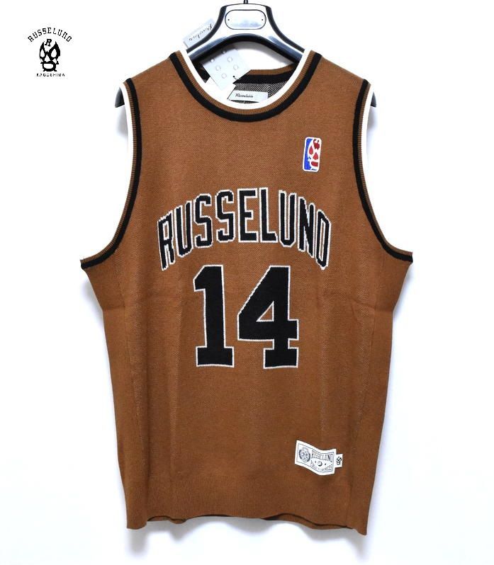 新品 ラッセルノ ゴルフ ゲーム ニット ベスト 5(L)7(2XL) RS