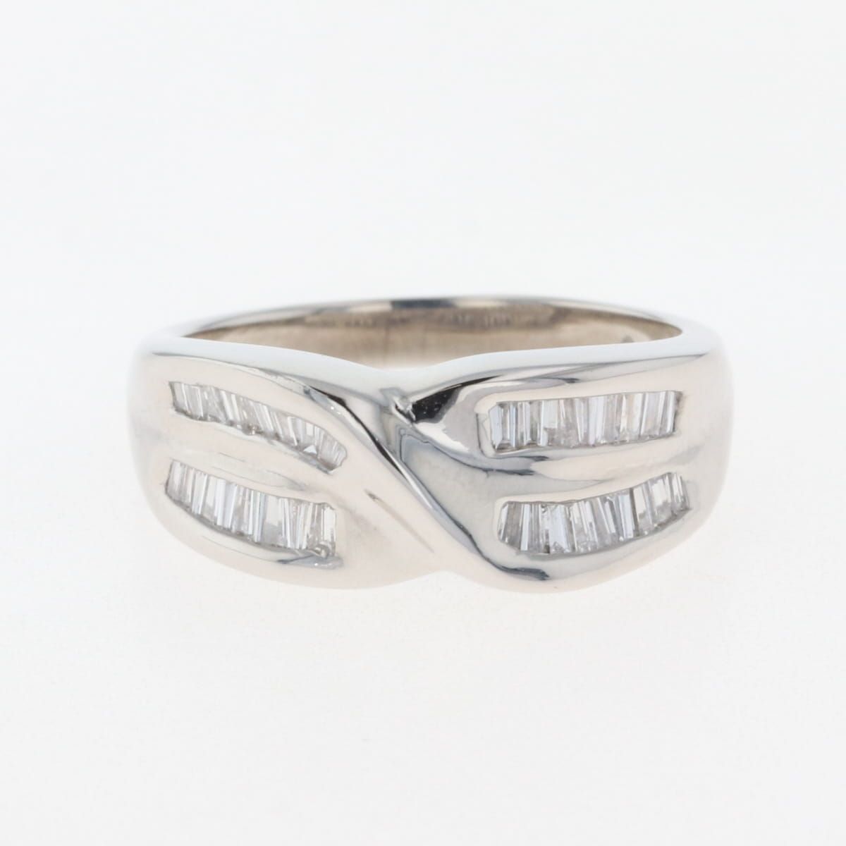 在庫一掃】 メレダイヤ デザインリング プラチナ 指輪 リング 10.5号  