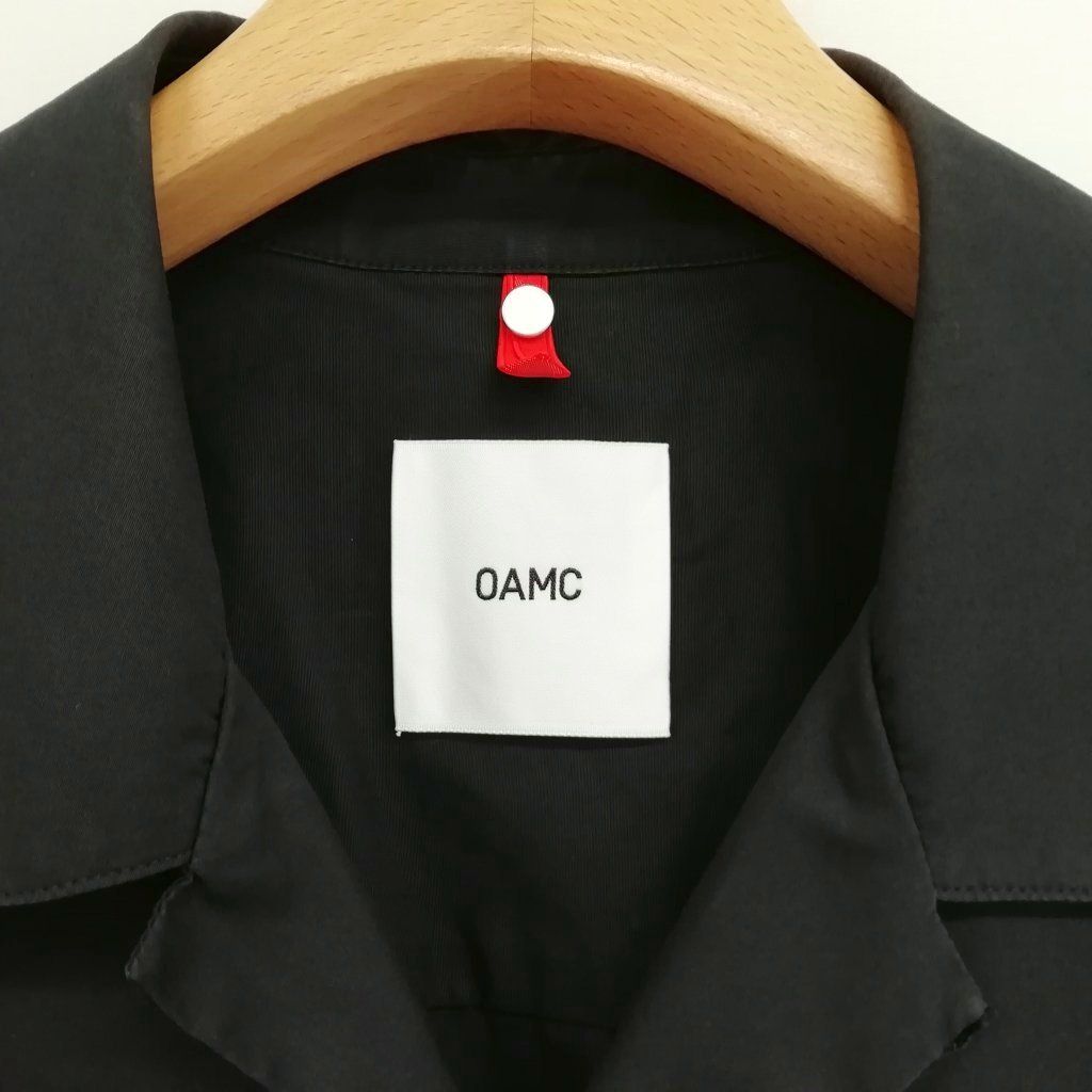 オーエーエムシー OAMC 3520700038 Kurt Black Shirt オープンカラー