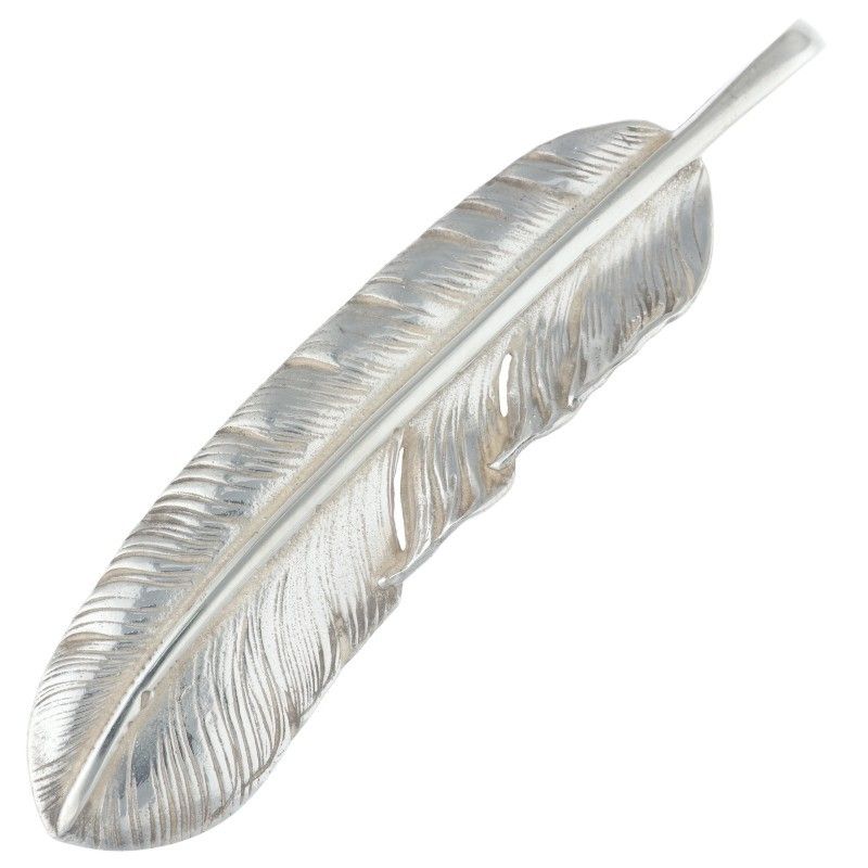 ゴローズ プレーン特大フェザー 左向き ネックレストップ メンズ 特大