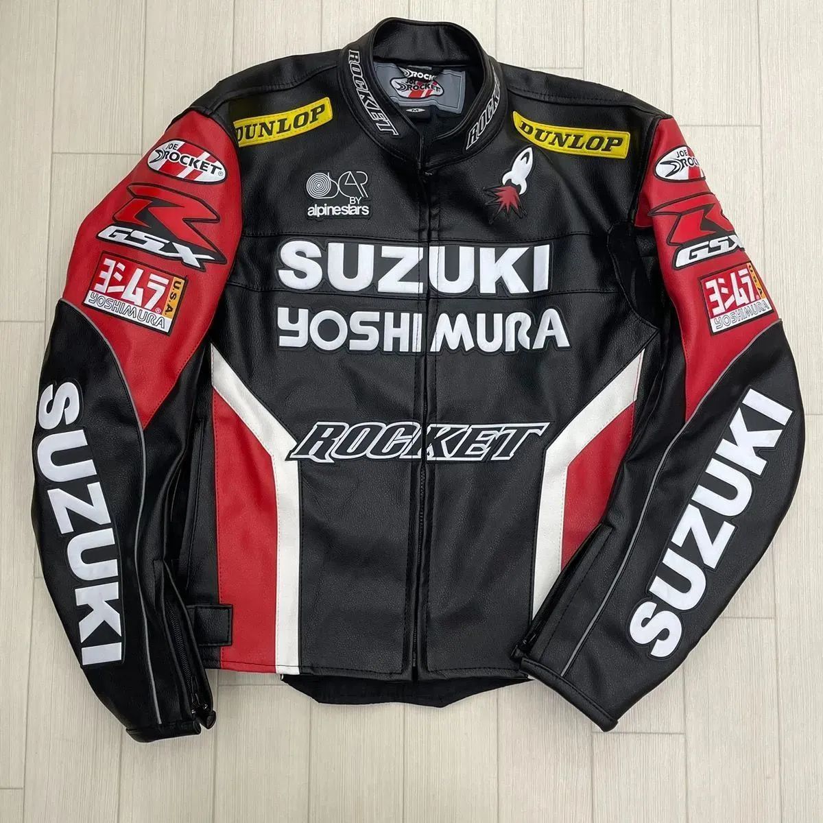 SUZUKI スズキ レーシングジャケット YOSHIMURA ROCKET 赤 黒 S-350 - メルカリ