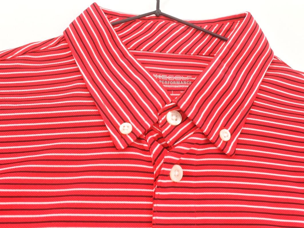 新品・限定品☆ポール・スミス【GOLF】ボーダーポロシャツ☆赤＆茶☆Lサイズ 新品・限定品☆ポール・スミス【GOLF】ボーダーポロシャツ☆赤