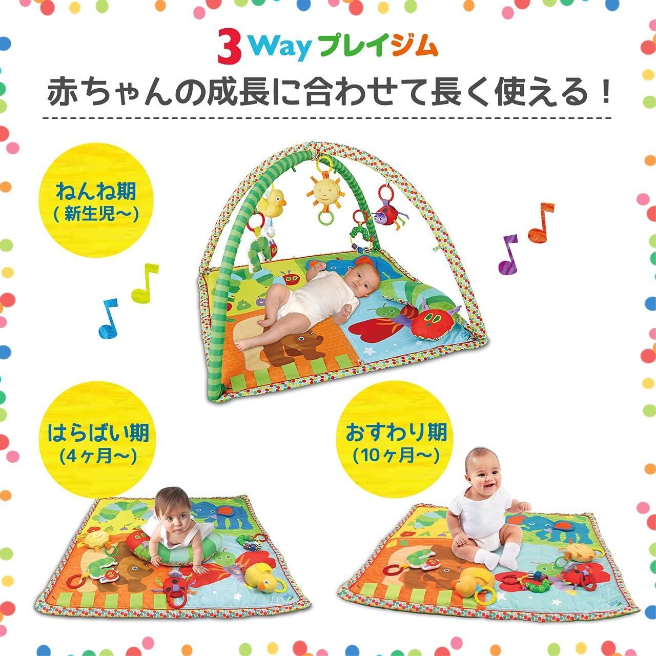 日本育児 ベビージム はらぺこあおむし アクティビティプレイジム 新生児から対象 成長過程に合わせて使用 WWW_OLIVIERBERNSTEIN_COM