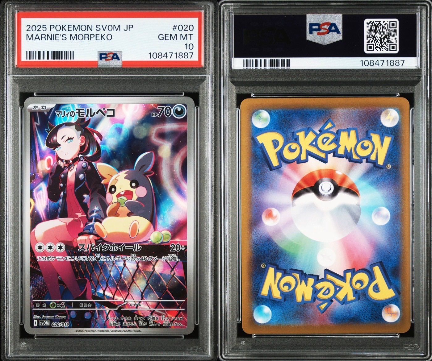 マリィのモルペコ SVOM ex マリィのモルペコ&オーロンゲ…PSA10 マリィのモルペコ ポケモンカード 020/019 PSA10｜トレファクONLINE