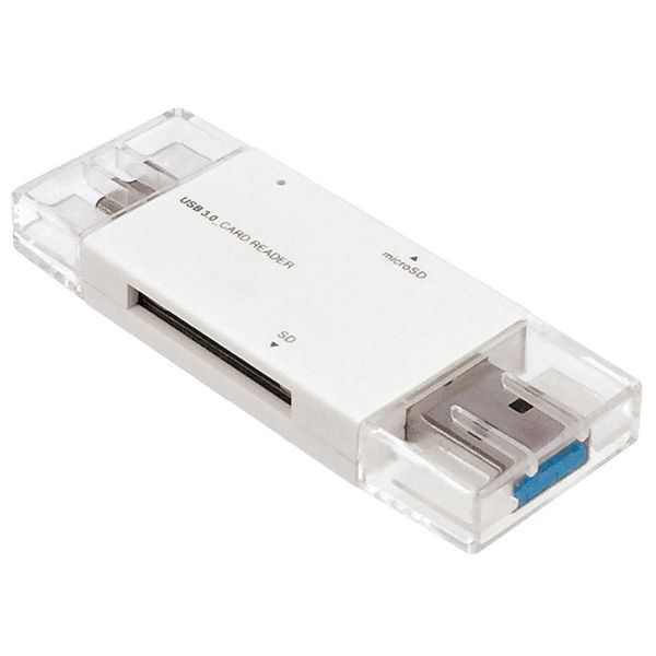 【新品・7営業日以内発送】ナカバヤシ CRW-DC3SD71W USB3．0Type－Cカードリーダー・ライター ホワイト CRWDC3SD71W【沖縄離島販売不可】