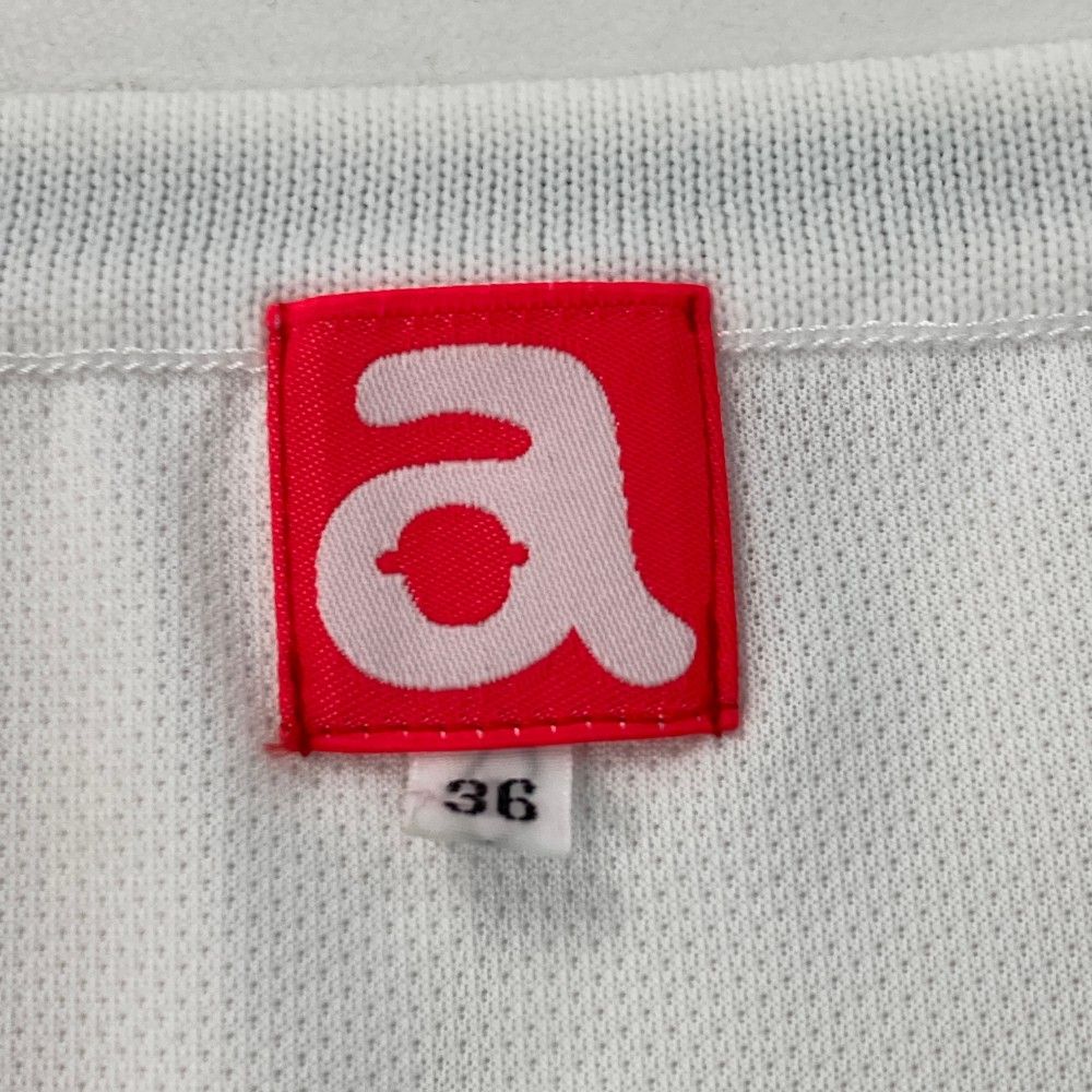 サイズ：36 ARCHIVIO アルチビオ ニットベスト ストライプ柄 ホワイト