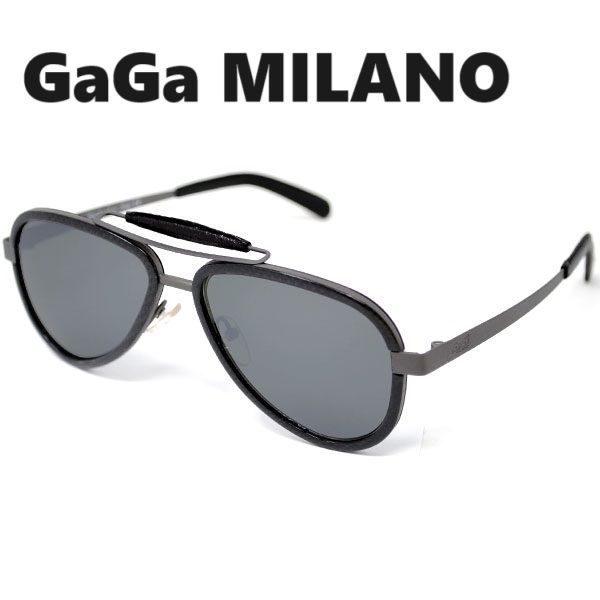 GaGa MILANO ガガミラノ LU54TCGYBKF-BLACK サングラス ユニセックス