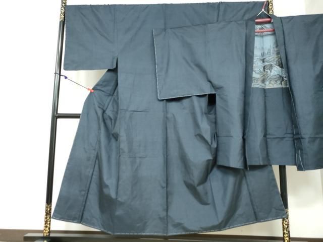 平和屋着物●男性 本場大島紬 アンサンブル 長羽織 100亀甲 総詰め 正絹 ♥ DAAY5422ud