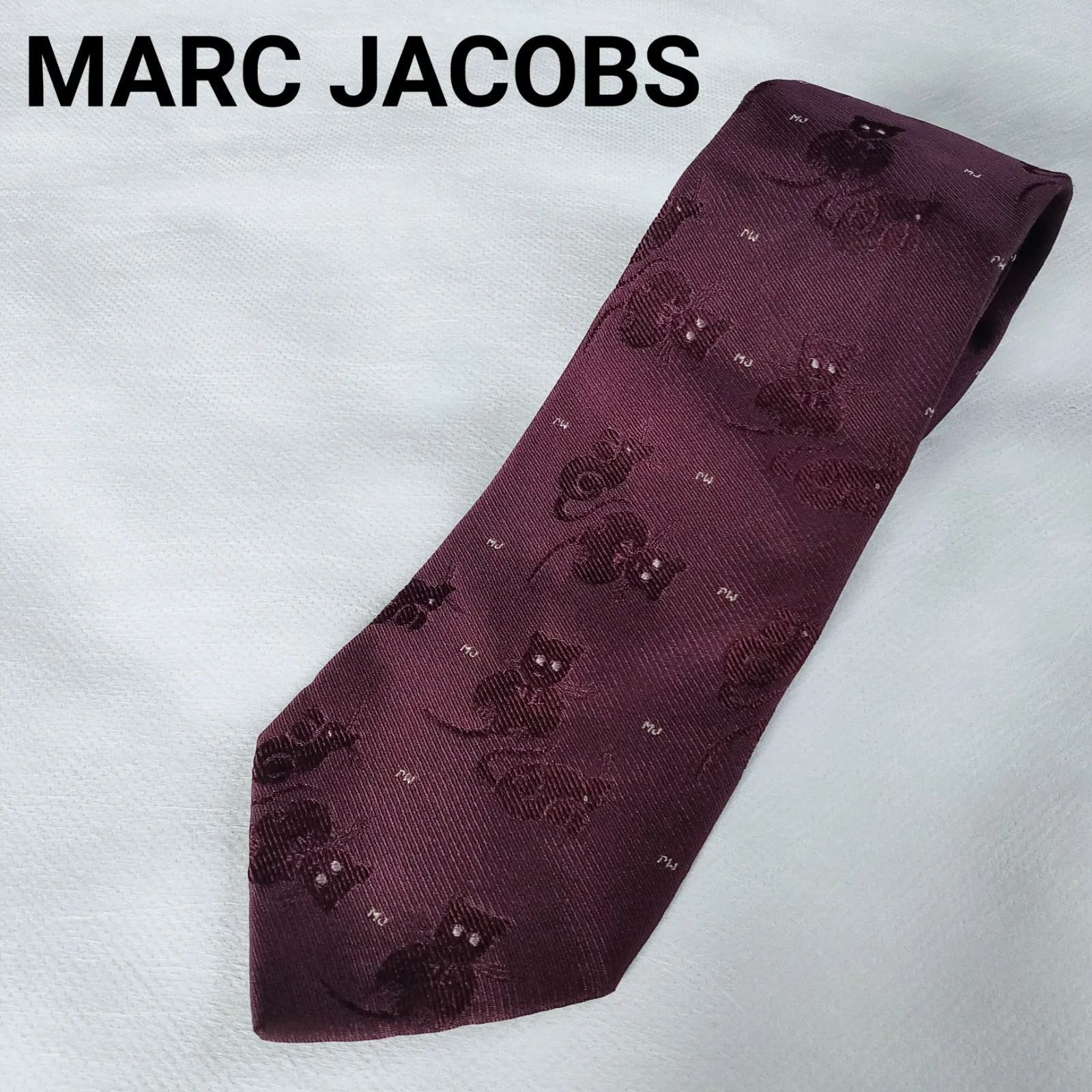 極美品】MARC JACOBS マークジェイコブス ネクタイ 希少 レア 猫柄