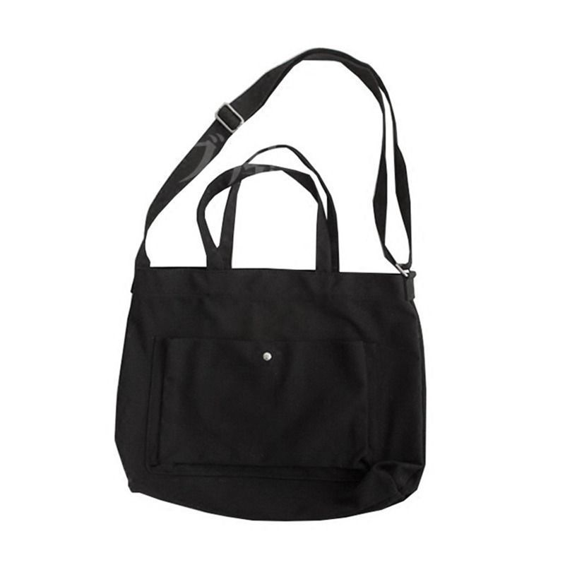 キャンパス トートバック 黒 肩掛け ショルダーバック 通学 カジュアル a rsh80028.jpg
