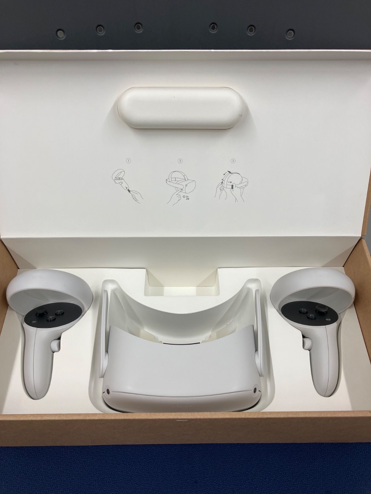 動作 済み Meta Quest2 128GB Oculus 本体 - 左右コントローラー セット オキュラス メタクエスト2