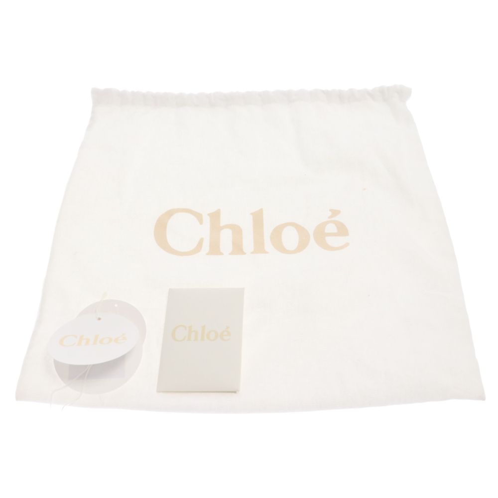 Chloe ラフィア ロゴ ショルダーバッグ ベージュ Chloe (クロエ) ロゴ刺繍レザーハンドルラフィアトートバッグ
