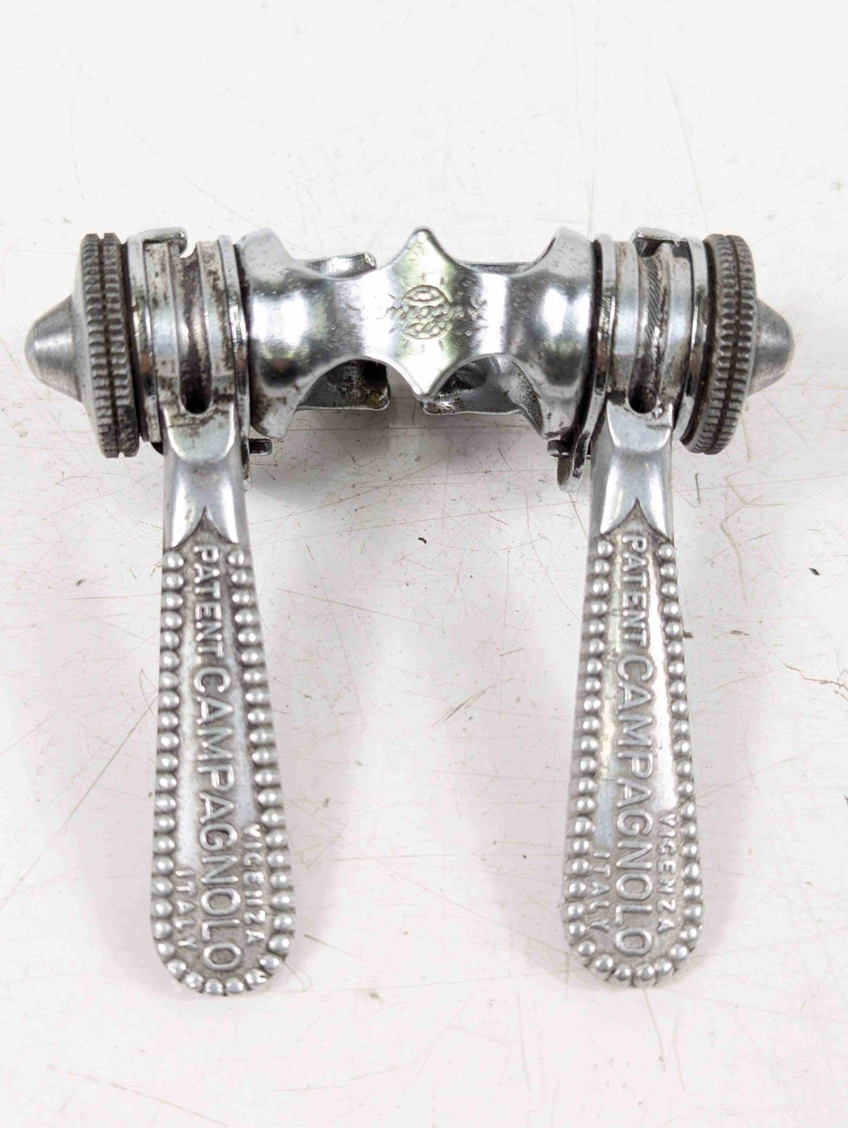 並品 Campagnolo カンパニョーロ ダウンチューブ シフトレバー ダブルレバー ST250413T