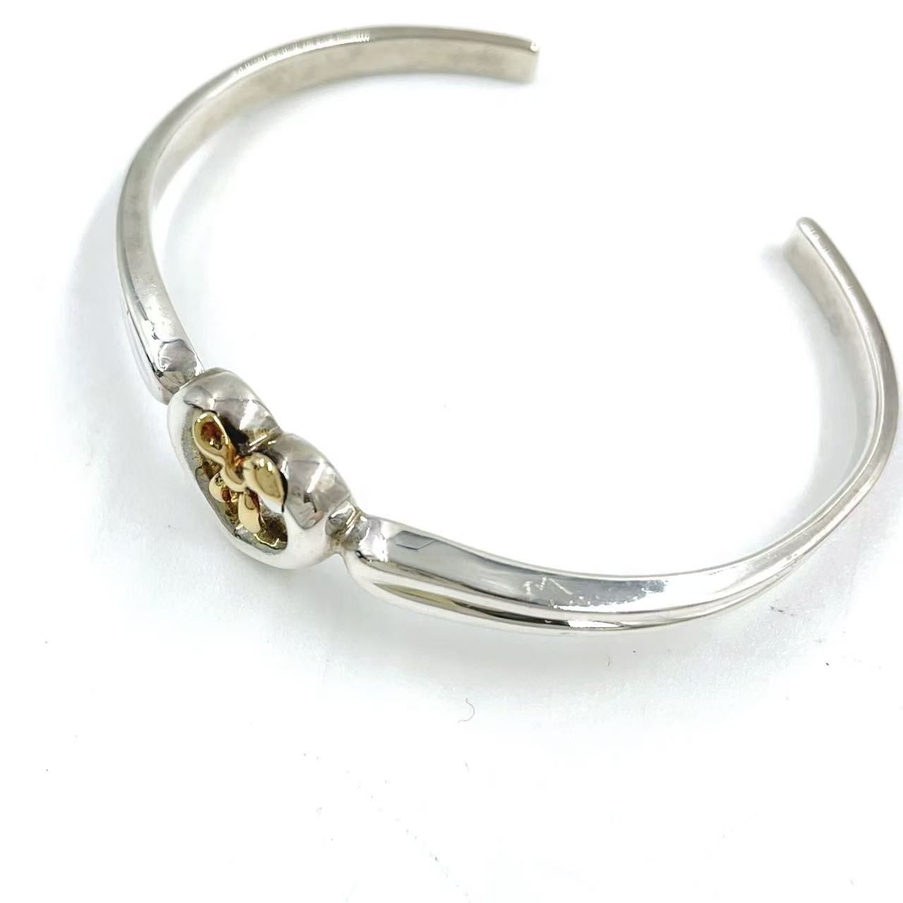 ティファニー SV925 ハートバングル Tiffany & Co Hook and Eye Double Heart bracelet ティファニー