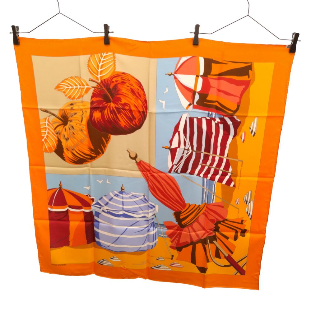 ◆HERMES★大判スカーフ☆ノルマンディー海岸の魅力☆180×90◆ 楽天市場】美品 HERMES エルメス カレ90 CHARMES DES PLAGES