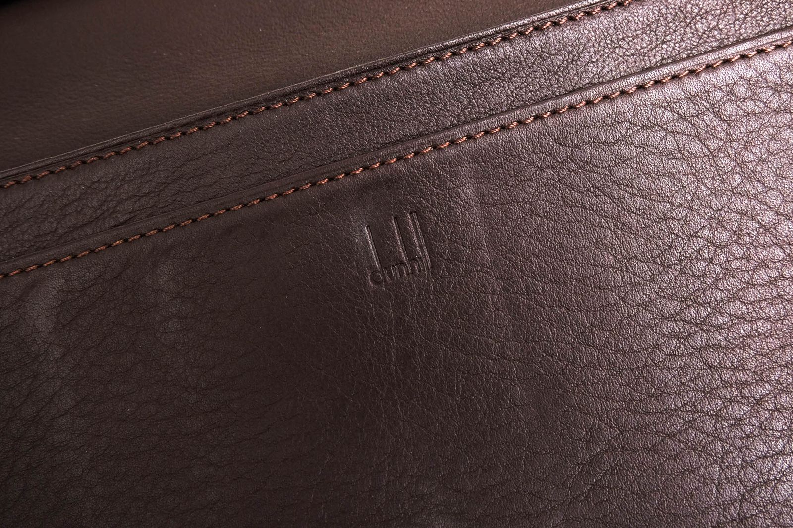 ダンヒル Dunhill 長財布 財布 ウォレット メンズ 男性 男性用 レザー 革 本革 ダークブラウン 茶 ブラウン WS 1001 B EDITION エディション 二つ折り 小銭入れなし 札入れ