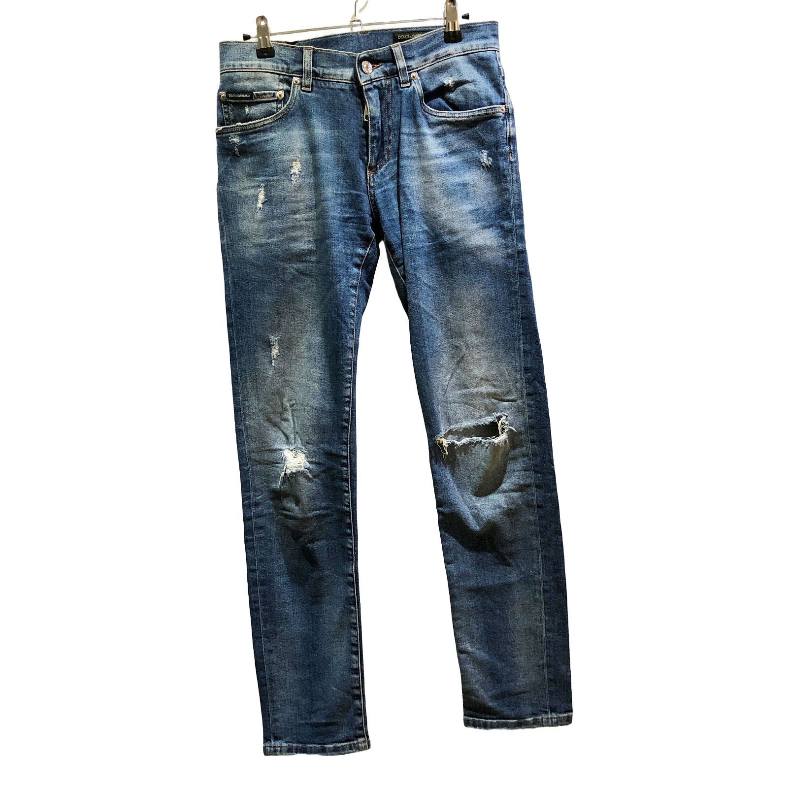 DOLCE&GABBANA ダメージ リペア 加工 デニム パンツ 44 【公式通販】