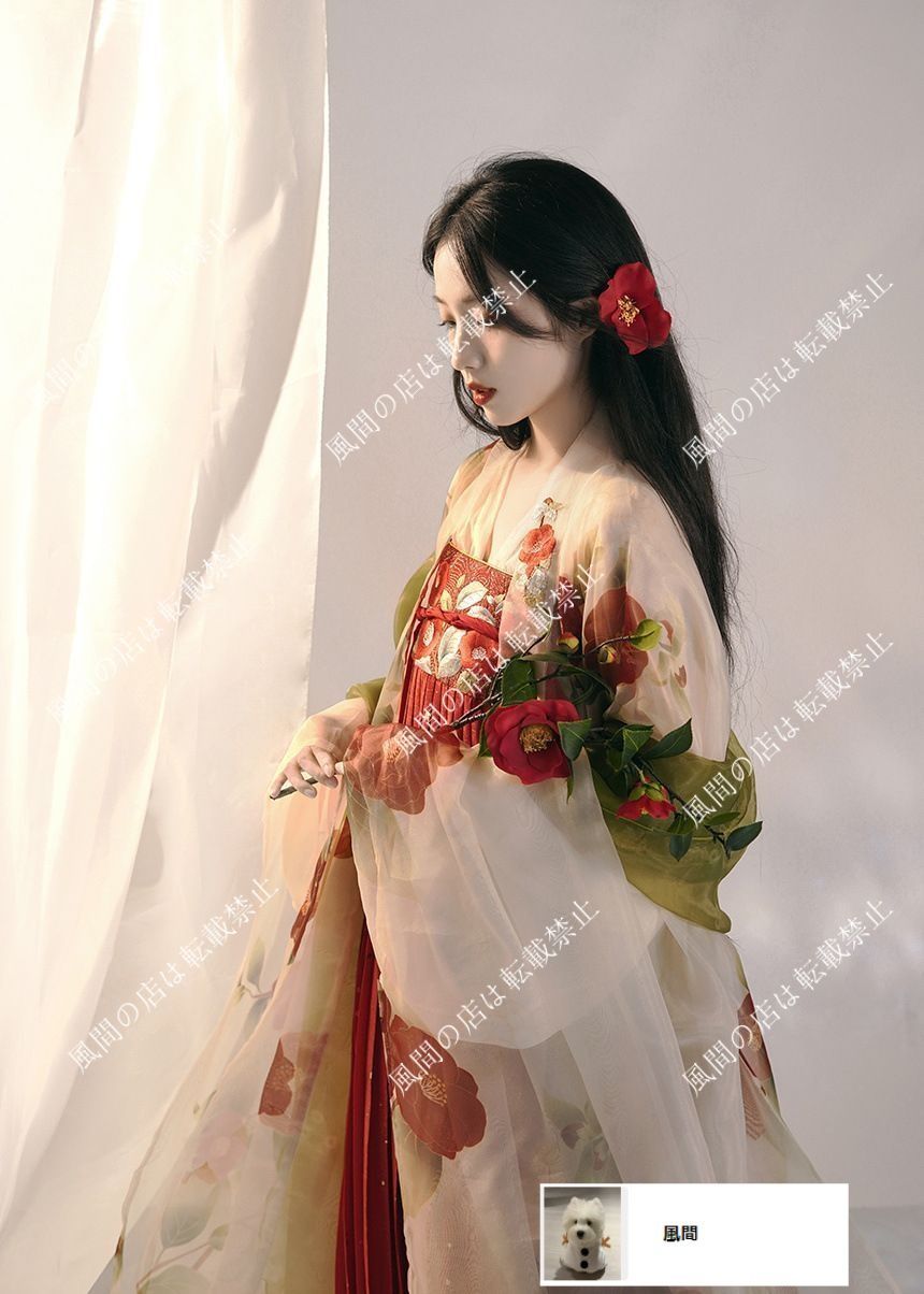  中華風 ワンピース ドレス 漢服 チャイナドレス ステージ衣装 コスプレ 古風 大袖シャツ 唐製 改良 中華服 チャイナ服 衣装 仮装 レディース 古着 春夏 スカート プリーツ プリント 胸 揃え その他 トップス