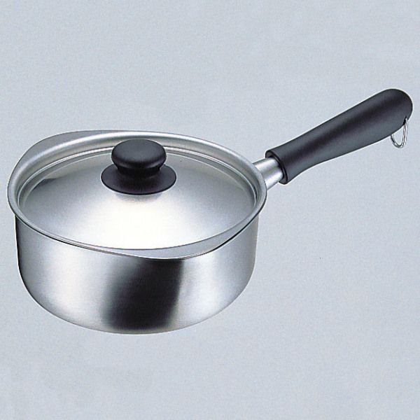 柳宗理 片手鍋 18cm IH対応 蓋付き ツヤ消しタイプ ステンレスアルミ三