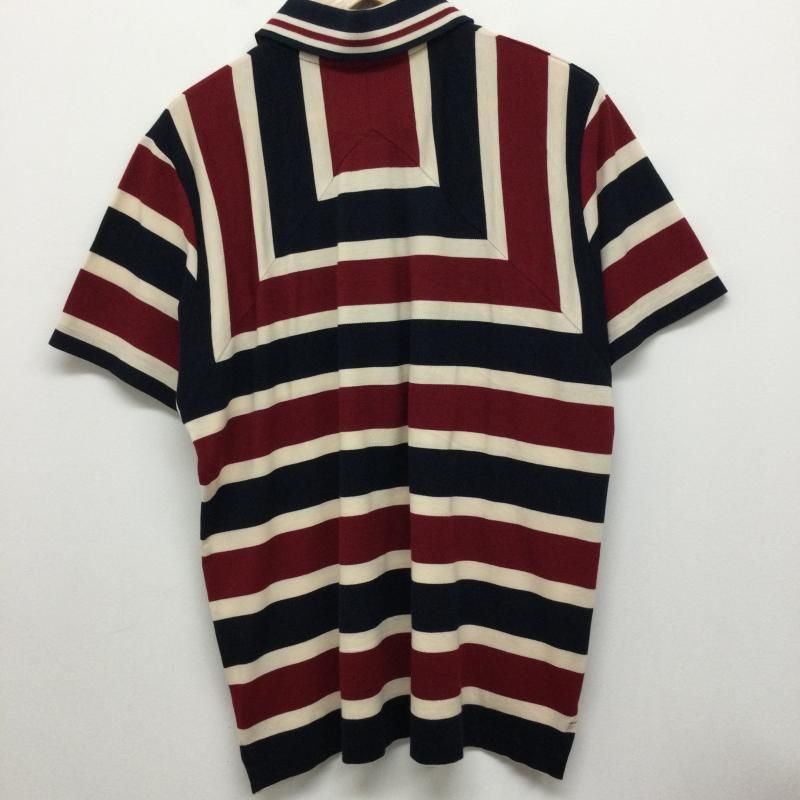 新品・限定品☆ポール・スミス【GOLF】ボーダーポロシャツ☆赤＆茶☆Lサイズ Paul Smith ポールスミス ポロシャツ 半袖 ポールスミス PAUL