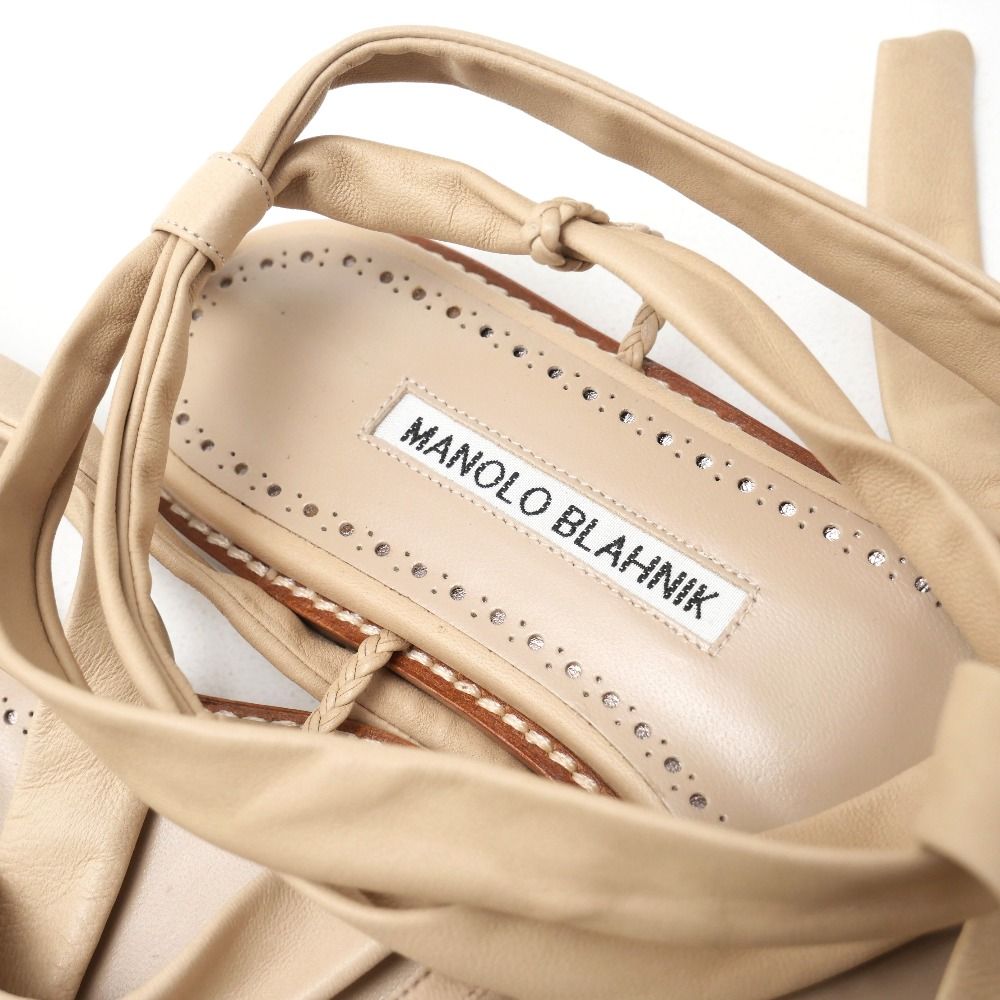 新品未使用　MANOLOBLAHNIK フラットサンダル　36 □未使用品□MANOLO BLAHNIK マノロブラニク サンダル サイズ36
