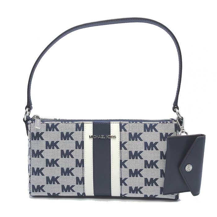 マイケルコース ハンドバッグ MICHAEL KORS ジャカード ポシェット 肩掛け 35R5S2VC6J NAVY アウトレット レディース
