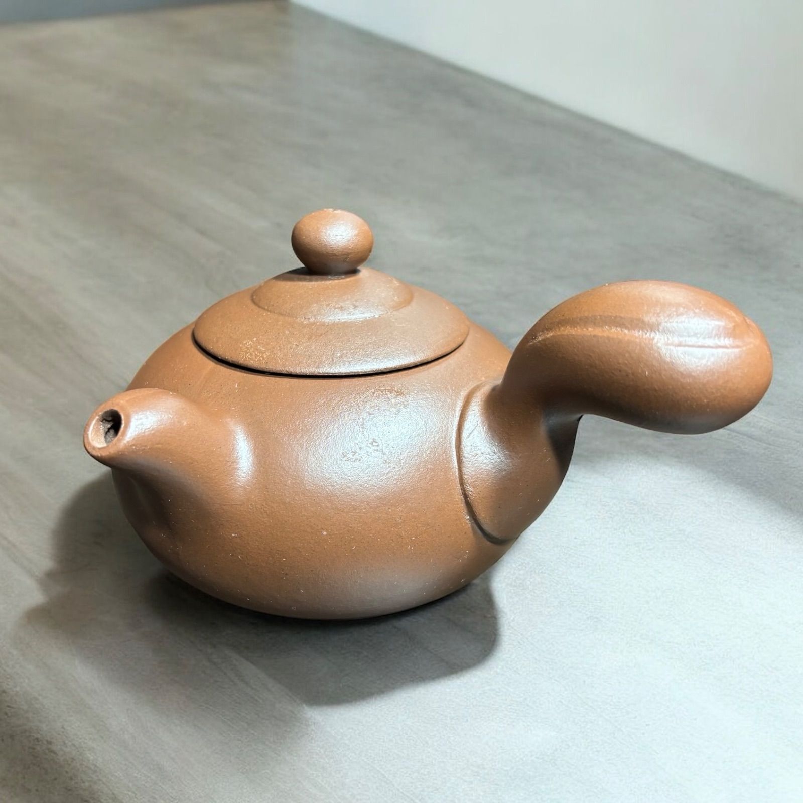紫砂　急須　茶器　置物 宜興紫砂壺・小扁敦120ml（濃茶）（中国茶器のティーポット・急須