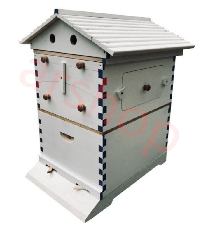 蜜蜂巣箱 ミツバチ巣箱 養蜂箱 巣箱 蜂箱 蜜蜂飼育箱 自動ハチミツ採取 蜜蜂の巣箱セット 蜜のある蜂の巣脾を含まない