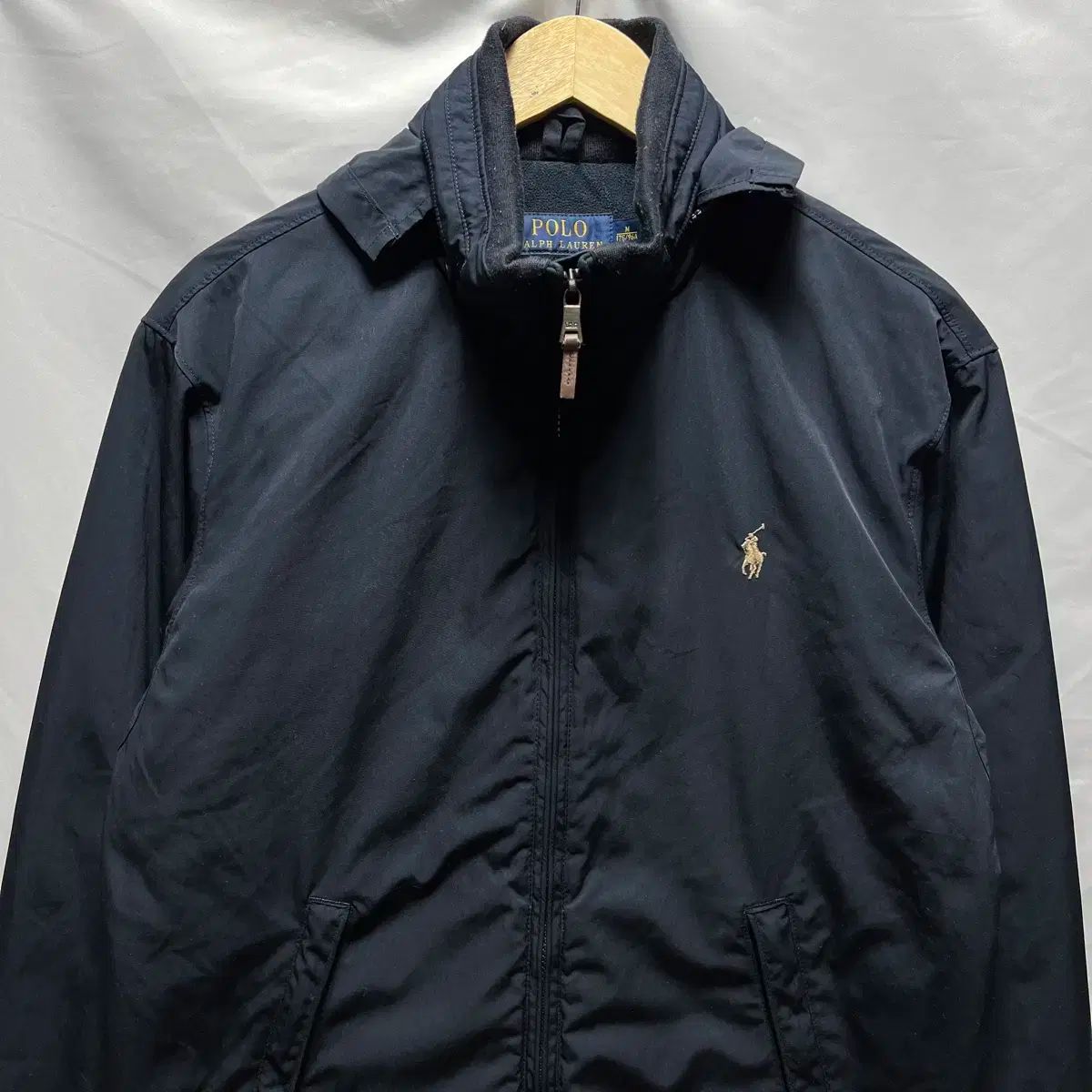 美品 Polo by Ralph Lauren ネイビーブルー色 ブルゾン M POLO RALPH LAUREN ブルゾン アウター ビッグ ジャケット メンズ