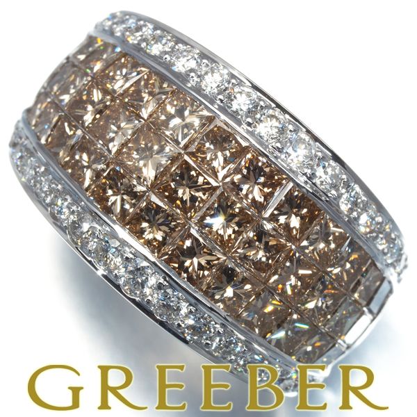 レ・エッセンシャル リング ブラウン&クリア ダイヤ ダイヤモンド 3.60  