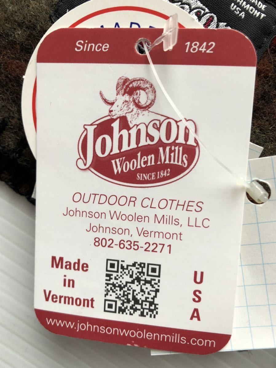 新品 定価5800円 USA製 ジョンソンウーレンミルズ マフラー 細め　　Johnson Woolen Mills Narrow Scarf MADE IN USA アメリカ製 玉6378
