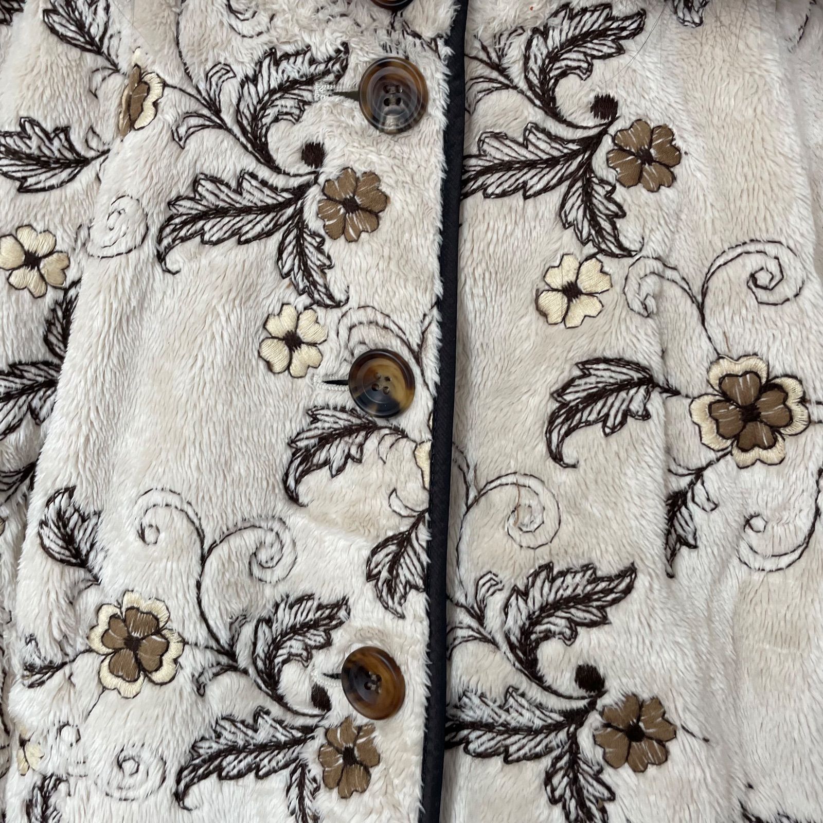 ファー部分シルバーフォックス ベージュ